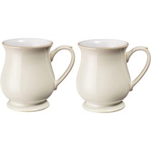 덴비 Denby Linen Craftsman 리넨 크림 머그컵 2개 세트