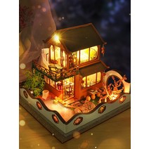 diy 오르골 일본 료칸스타일 종이 DIY오르골 뮤직박스, 단일제품
