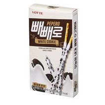 롯데제과 화이트쿠키 빼빼로 과자 9p, 25g, 12개