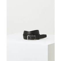 22FW [Online Limited] 블랙 버클 로고장식 소가죽 자동벨트 HJBE2F994BK