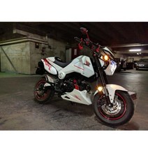 오토바이 바이크 튜닝 Honda MSX 125 2013 14-15 수정 부품 액세서리 용 범용 엔진 가드 보호 커버 가드, 하얀색