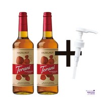 토라니 헤이즐넛 퓨어메이드 시럽 750ml 2개 ＋시럽펌프 3.5ml 1개 증정 세트