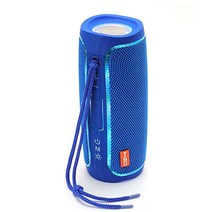 TG288 20W LED 1800mAh 휴대용 스피커 무선 HiFi 열 스테레오 TWS Soundbar 방수 AUX TF BT 5.0 usb베이스, Blue