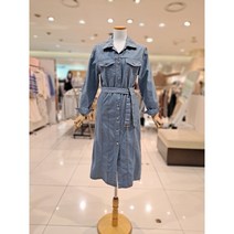 꾸즈 nc중앙로 셔츠형 데님원피스 TP390O6