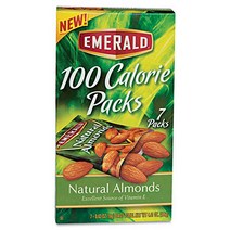 Emerald 34325 100 Calorie Pack All Natural Almonds 0.63oz Packs 7/Box null, 1