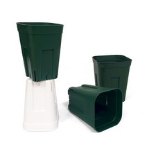 프레스테라 사각 슬릿 화분 롱타입 (마이플랜트), 모스그린/소