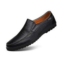 정품 Go Tour 남성 캐주얼 가죽 패션 슬립온 로퍼 슈즈