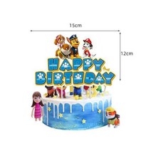 퍼피 구조대 생일 파티 장식 장난감 모자 어린이 선물 알루미늄 호일 풍선 개 체이스 마샬 스카이 잔해 일회용 식기