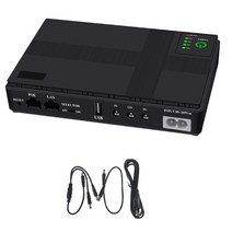 가정용UPS범용 10400mAh USB 5V 9V 12V 2A 무정전 전원 공급 장치 미니 UPS 배터리 백업 홈 와이파이 라우, 01 EU
