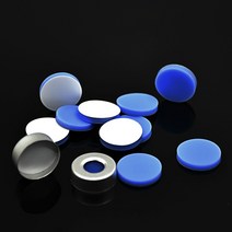 [타임딜] Hdspc Al crmp 캡 PTFE/Si sep 20mm 알루미늄 격막 3mm 두께 10ml/ 20ml 조 크로마토 그래피 바이알 100/pk, [01] Cover with Septa Set