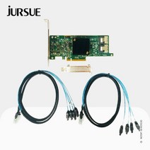 LSI 9207-8i RAID 컨트롤러 카드 6Gbs SAS HBA P20 IT 모드 PCIe 3.0 확장기 ZFS freeenas unRAID 2 x SFF8087 SATA 케이, 한개옵션0, 한개옵션0