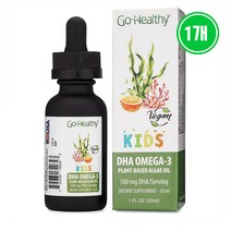 Go Healthy Natural 키즈 오메가3 DHA EPA Algae Oil