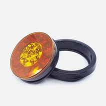 교체용 트럭 스텐판 LED 후미등 레드링 옐로우 다마 트레일러 픽업 시인성 화물차, 상세페이지참조