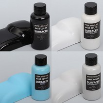 모모델링 락카 도료 대용량 서페이서, SC-03 블랙 무광 서페이서＋투약병