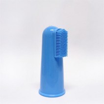 개 고양이 청소 용품 개 슈퍼 부드러운 애완 동물 손가락 칫솔 치아 청소 나쁜 호흡 관리 비 독성 실리콘 칫솔 도구, 파란색