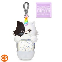 배쓰앤바디웍스 휴대용 손세정제 홀더 라이트업 고양이 CAT, 1개