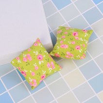 조약돌소파 호박소파 1인용소파 미니쇼파 조약돌 일인용 소파 침대에 대 한 1/2 pcs 꽃 베개 쿠션 인형 집, 17 as pic