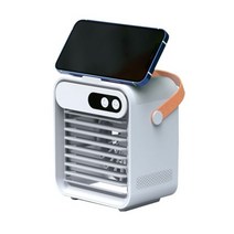새로운 미니 에어컨 휴대용 에어컨 USB 충전 물 냉각 팬 야외 여름 공기 냉각기 가습 홈, 하얀