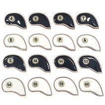 에나멜 아이언커버 웨지커버 낱개상품(48도 50도 52도 54도 56도 58도 60도), 화이트 #54