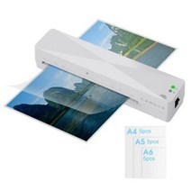 필름 종이 코팅 A4 핫 프레스 라미네이팅 기계 자동 플라스틱 씰링 가정용 라미네이터 15 개 필름, White
