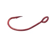 낚시바늘 채비 OUTKIT-고탄소강 낚시 레드 싱글 후크 6 8 10 잉어 루어 스푼용 링 물고기 20 개, [01] Red, [02] 12
