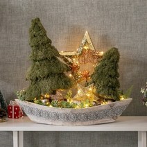 기타 바보사랑[플라워트리]LED 러브이즈트리보트수반set 55cm_P 크리스마스 트리, 웜