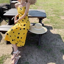 비치 스커트 해변 원피스 발리 보헤미안 폴카 도트 백리스 펜더푸켓 해변 휴가 미디 스커트 비치 스커트 여성