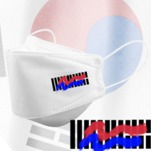 인쇄마스크 대한민국 태극기 마스크 25매 모델명 dk_46 KF94 커스텀 3D입체형