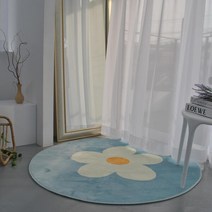 아트박스/카페트앤데코 사계절 데이지 프린팅 원형러그 (130cm)