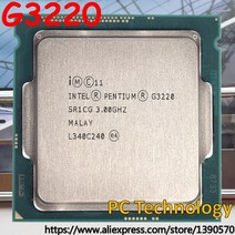 정품 인텔 펜티엄 G3220 3.00GHz 3M LGA1150 54W 데스크탑 프로세서 듀얼 코어 CPU 1 일 이내 배송