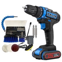 [TV홈쇼핑정품/주식회사인포벨] 21V 파워! 무선방식 달인 파워 터보 부스터 무선 전동 드라이버+청소브러쉬c, 02_배터리 추가