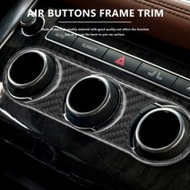 for Mazda MX-5 Miata Roadster Carbon Fiber Air Conditioning Buttons Frame Trim Sticker MX5 ND AC Int