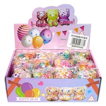 무지개 곰돌이 주물럭 말랑이 젤리곰 촉감놀이 12개입