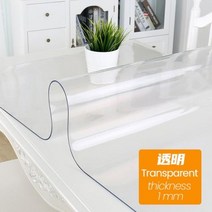 비트라테이블 PVC 투명 식탁보 방수 내유성 데게 부드러운 유리 실리콘 직사각형 테이블 매트, Transparent+40x80cm