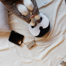 발시려움 시바궁둥이 발열패드 usb발난로, 그레이, 아답터추가