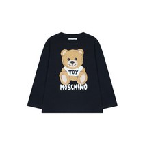 모스키노 [MOSCHINO] 키즈 테디베어 티셔츠 세트 블랙 KMO27YRTS011BK