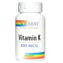 솔라레이 비타민 K 100mcg 타블렛, 100개입, 2개