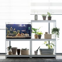 어항 받침대 축양장 철재, 700x400, 750x3단, 화이트