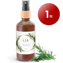 Lia Organics 리아 오가닉스 미국 직배송 두피 모발 영양 관리 헤어 그로우쓰 트리트먼트 로즈메리 스프레이 99g, 1팩