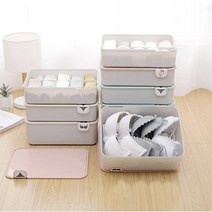 IPM119491STORAGE BOX 속옷 수납함 플라스틱 정리함, 베이지