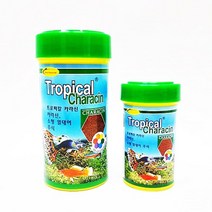 바오바론 트로피칼 카라신 41g 100g 소형 열대어 사료 관상어 영양 프리미엄 애완 물고기 밥 치어 금붕어 붕어 과립형 먹이 투명스티커 증정, (41g)