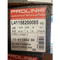 Solomon 살로몬 스키 부츠 Salomon S/lab Carbon skate prolink, UK 8.5 USA 9 EUR 42-2/3