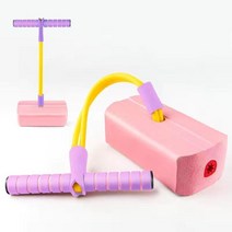 손잡이가 달린 바운싱 공 점프 밸런스 보드 바운시 야외 스포츠 운동 남아용 장난감, [08] Pink