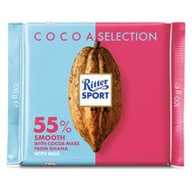 Ritter Sport 리터 스포트 카카오셀렉션 밀크스무스 55% 100g 1개