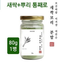 100% 새싹보리 분말 가루 친환경 무농약 보리새싹 새싹보리순 착즙 추출분말 파우더 차 쉐이크 어린 보리싹 폴리코사놀 사포나린 클로로필 혈관청소 독소빼는 중금속없는 식이섬유 효능 체지방감소 뱃살 염증균 체중조절 식사대용 대용량 병 각종검사필, 1개, 80g