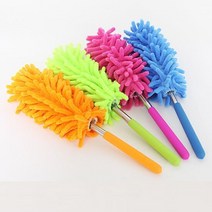 다용도 극세사 먼지떨이개 컬러 먼지털이 자동차 실내 청소솔, 색상:먼지떨이개 라임