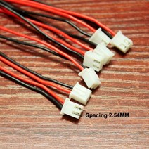 100 개/몫 LED 액세서리 XH 터미널 라인 피치 2.54/PH2.0mm 2Pin 2P 10cm 24th 케이블, 26AWG_100MM-length