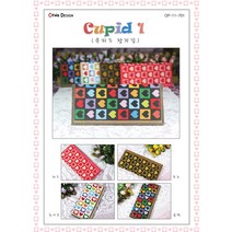 큐피트1 -장지갑 십자수 패키지, 화이트, 1개