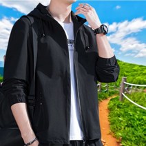 폴리스 같은 남성 봄 가을 바람막이 항공점퍼 블루종 / 윈드 자켓 / 후드 집업 자켓 / 남성외투 / 바람막이 [웨일썸]
