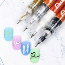 네일아트 드로잉펜 4종색상 선택1 라인아트펜, 화이트
